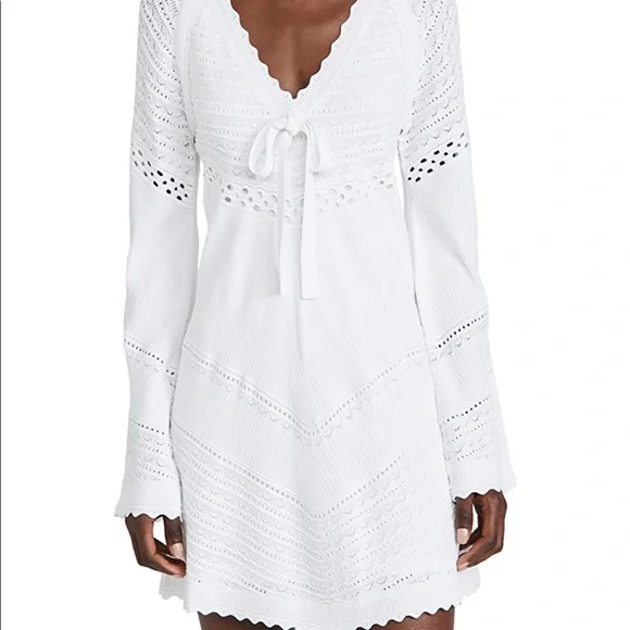 Alexis Dresses | Alexis Thara Pointelle Knit Dress | Color: Silver | Size: M | Marktangel's Closet